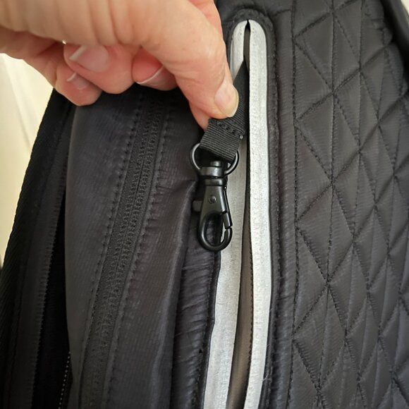 Zella Black Nylon Sling Single Strap Backpack - Picture 10 of 13